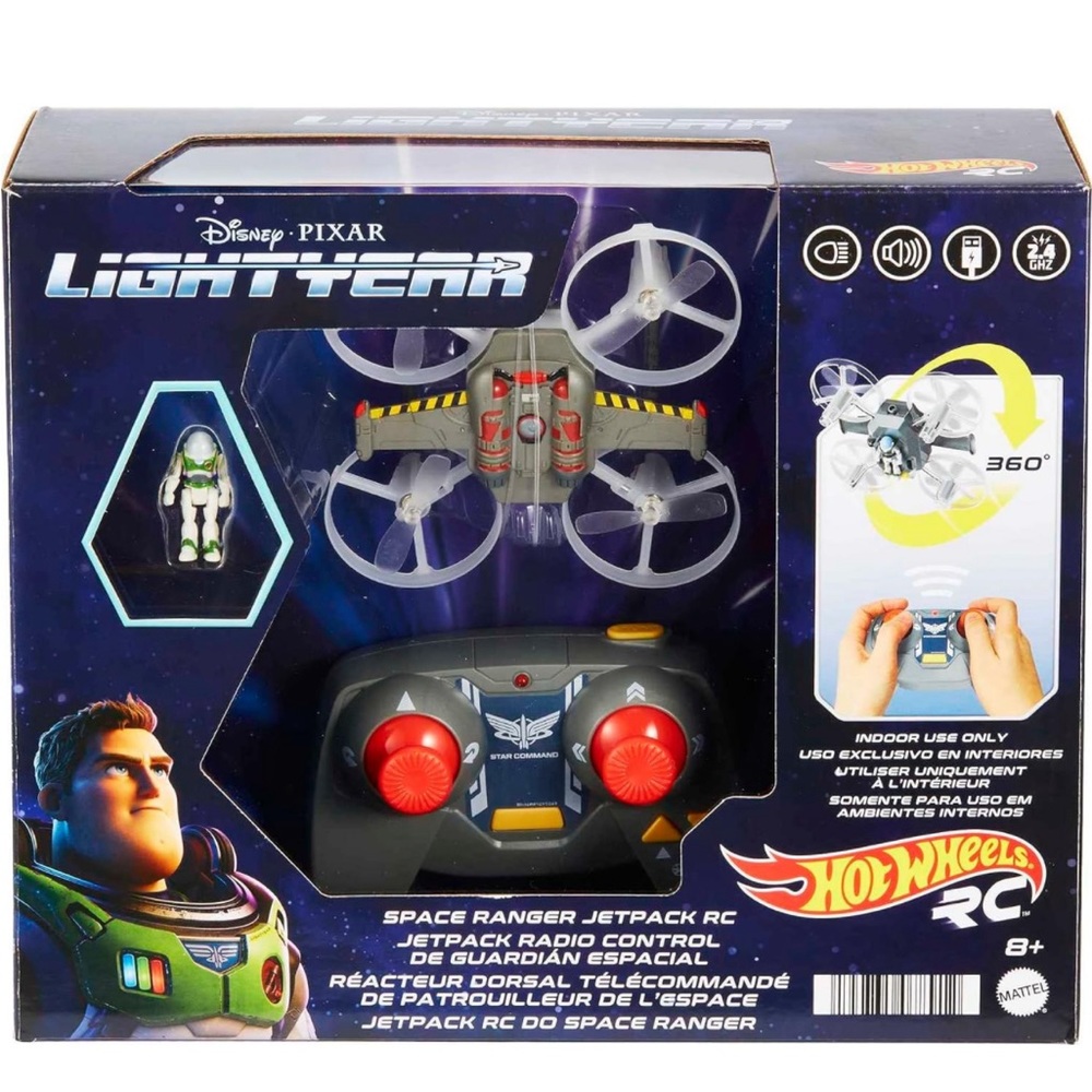 Hot Wheels Space Ranger Jetpack RC, Remote-Controlled Flying Ship